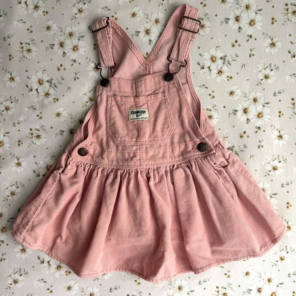 OshKosh B'gosh Light Pink Kids Overall Dress